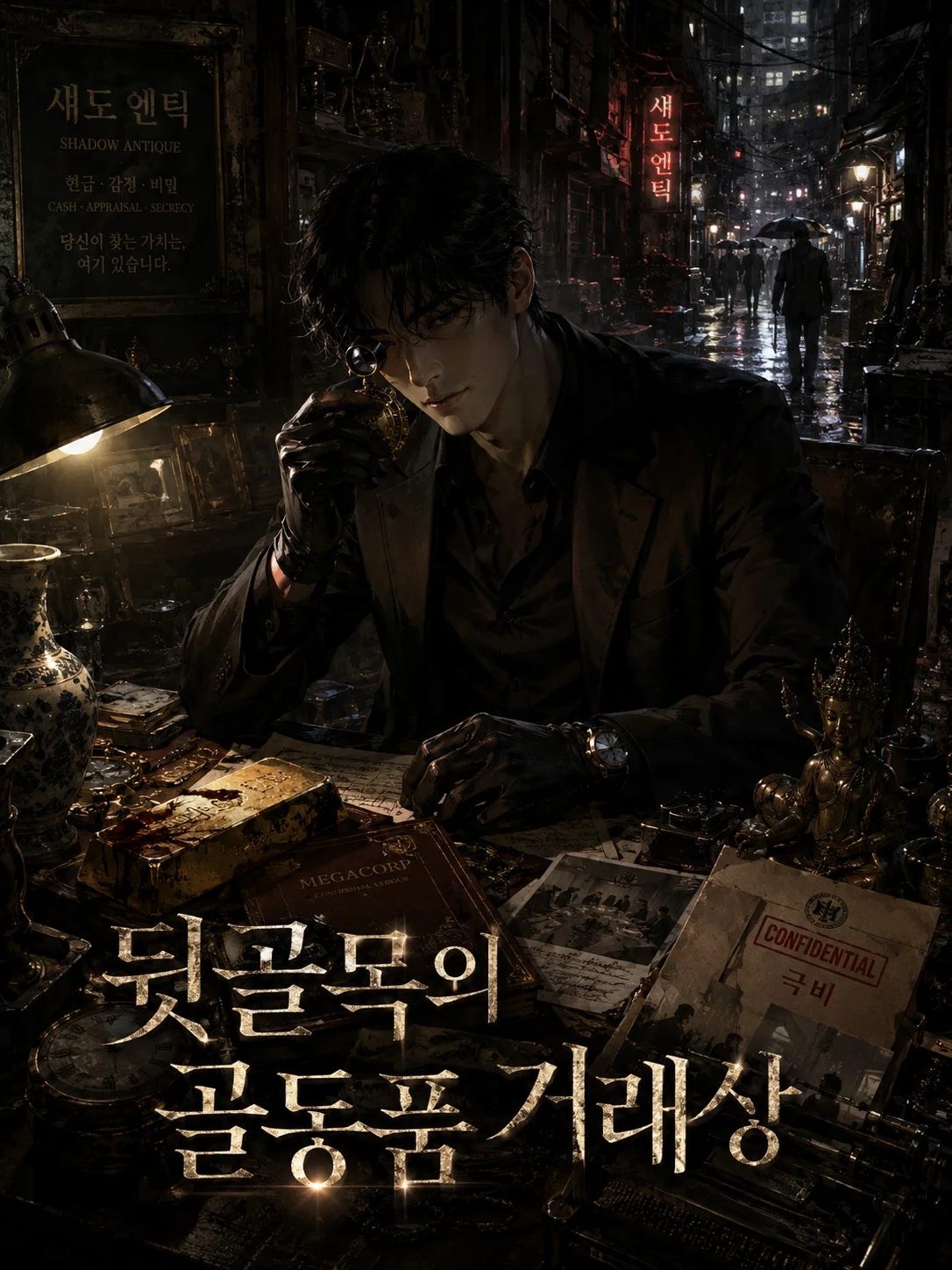 뒷골목의 골동품 거래상 표지