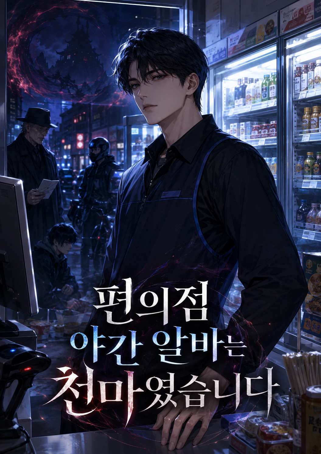 편의점 야간 알바는 천마였습니다 표지