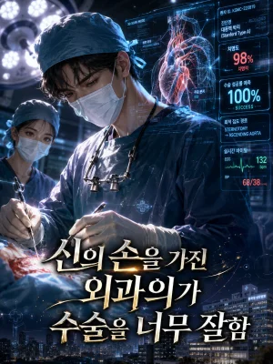 신의 손을 가진 외과의가 수술을 너무 잘함 표지