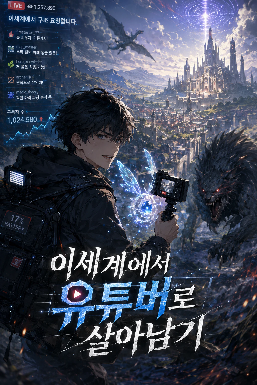 이세계에서 유튜버로 살아남기 표지