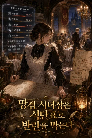 망겜 시녀장은 식단표로 반란을 막는다 표지