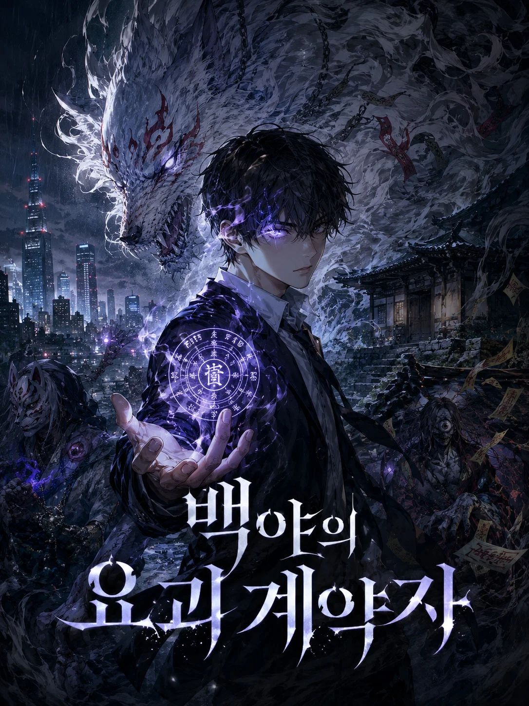 백야의 요괴 계약자 표지